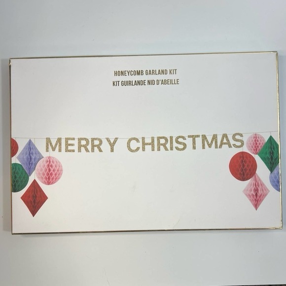 Meri Meri‎ Christmas Garland 7’ Honeycomb - Picture 1 of 6